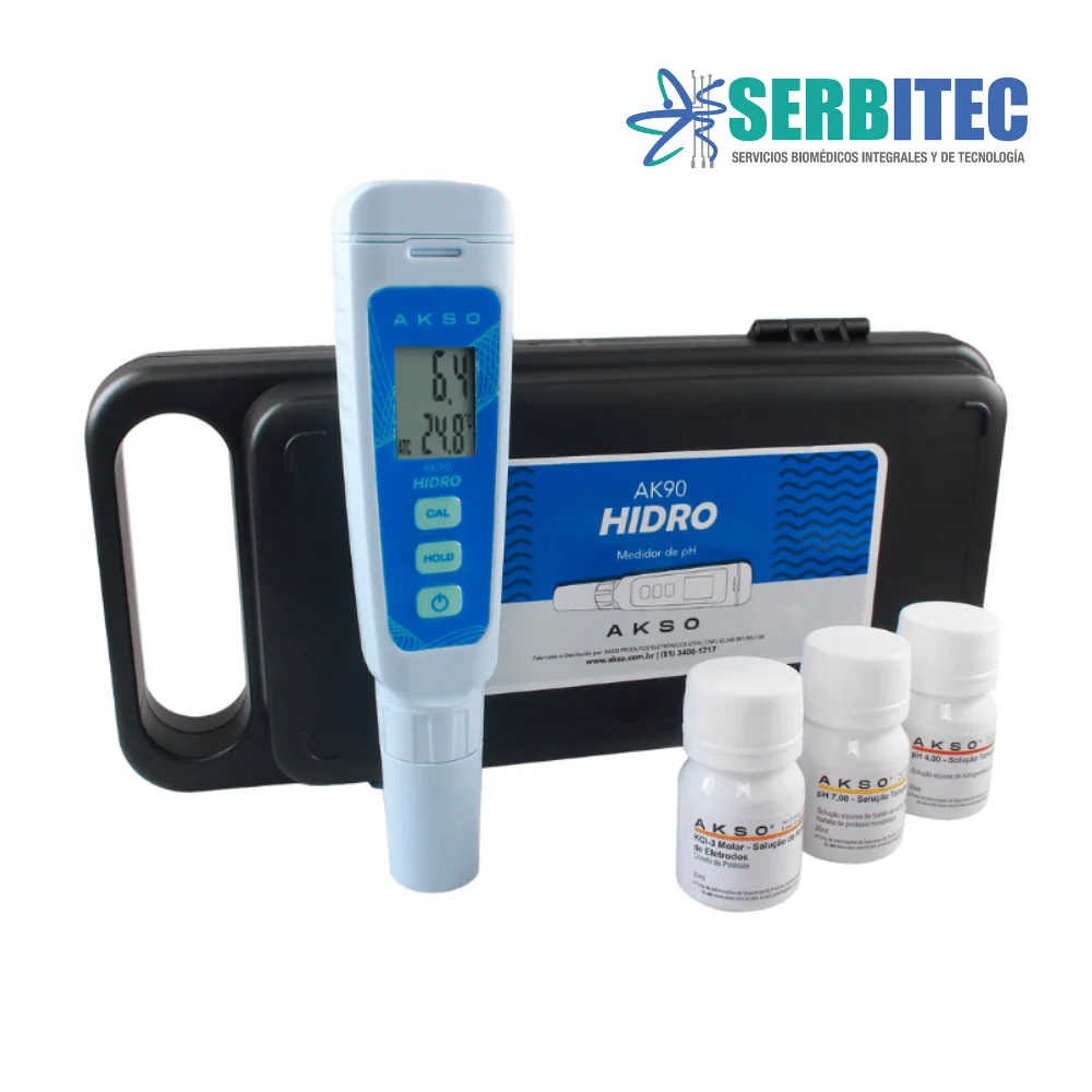 MEDIDOR DE PH/TEMPERATURA - AK90 - AKSO